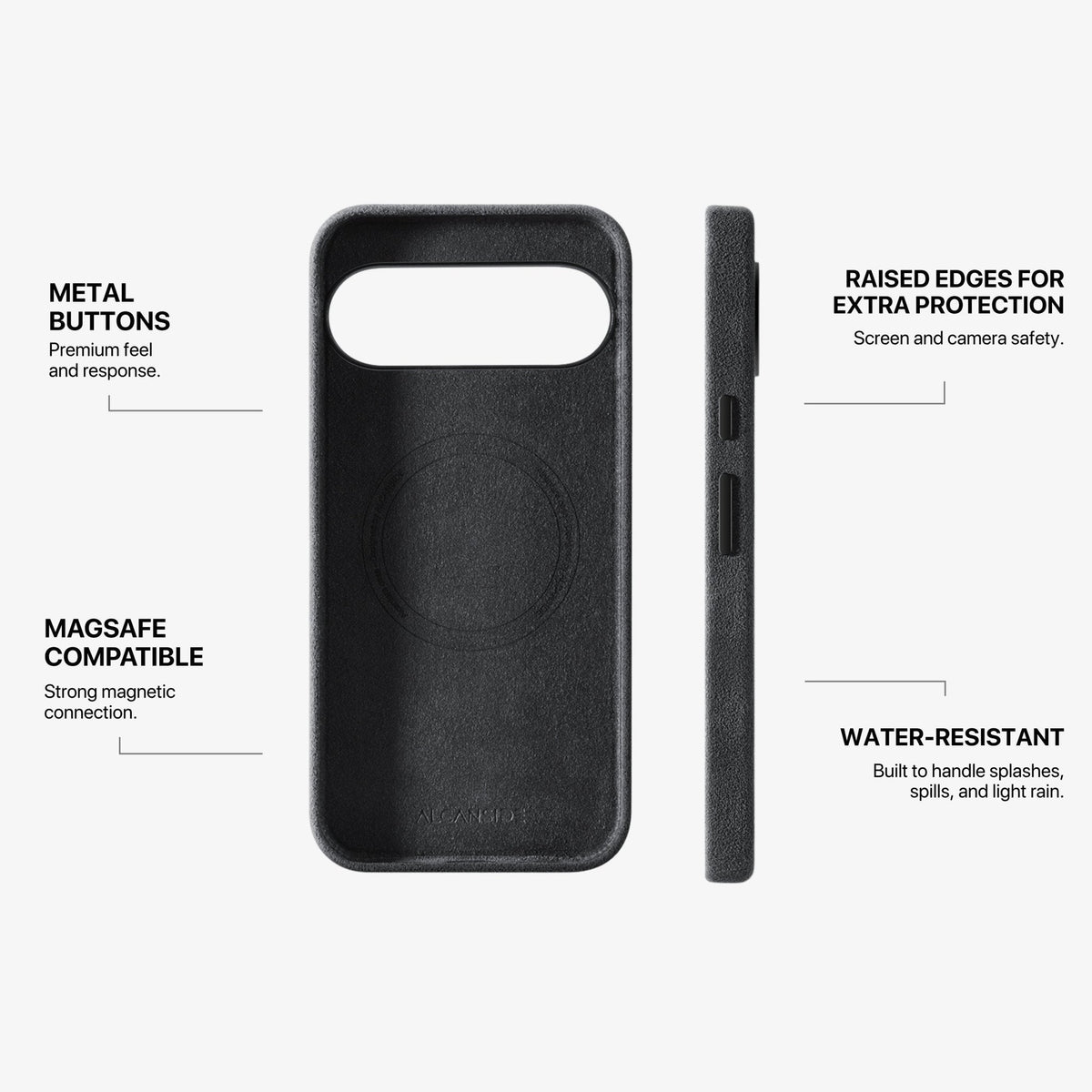 Google Pixel 10 - Alcantara Case - Space Grey