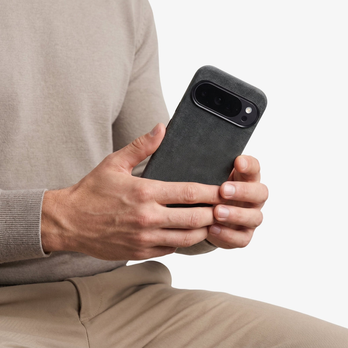 Google Pixel 10 Pro - Alcantara Case - Space Grey
