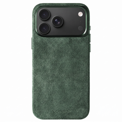 iphone alcantara case - Midnight Green
