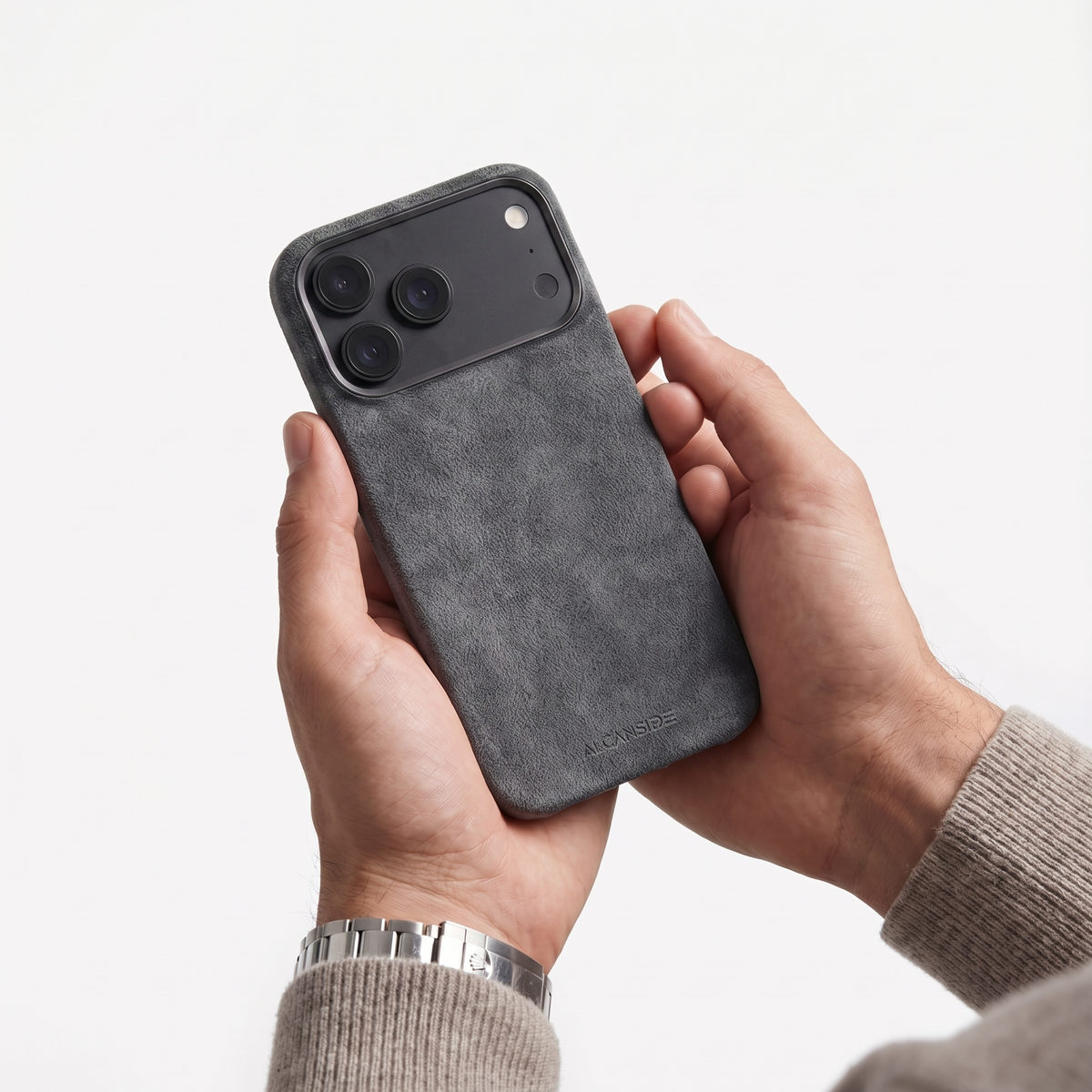 iPhone Alcantara Case - Space Grey
