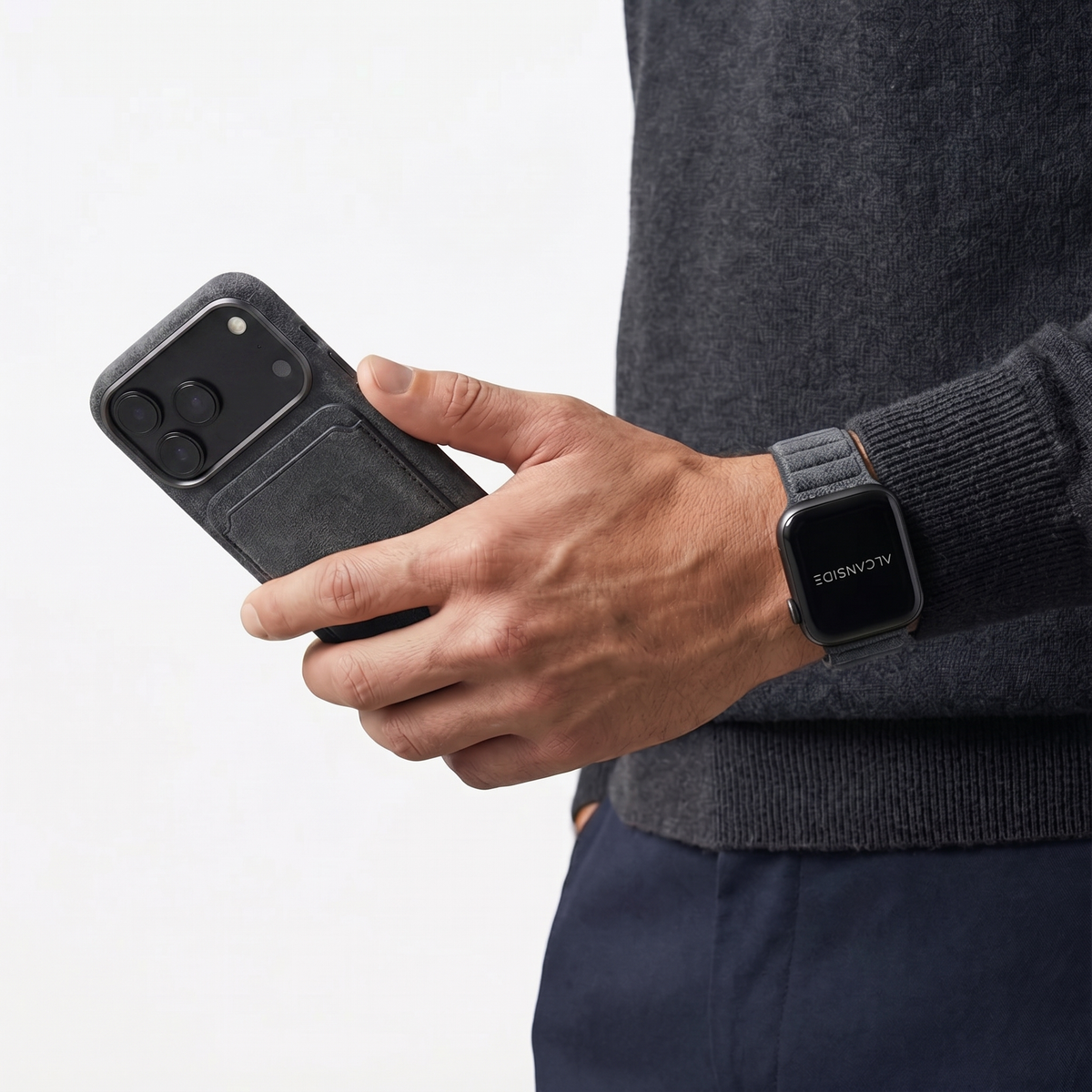 iPhone Alcantara Case - Space Grey