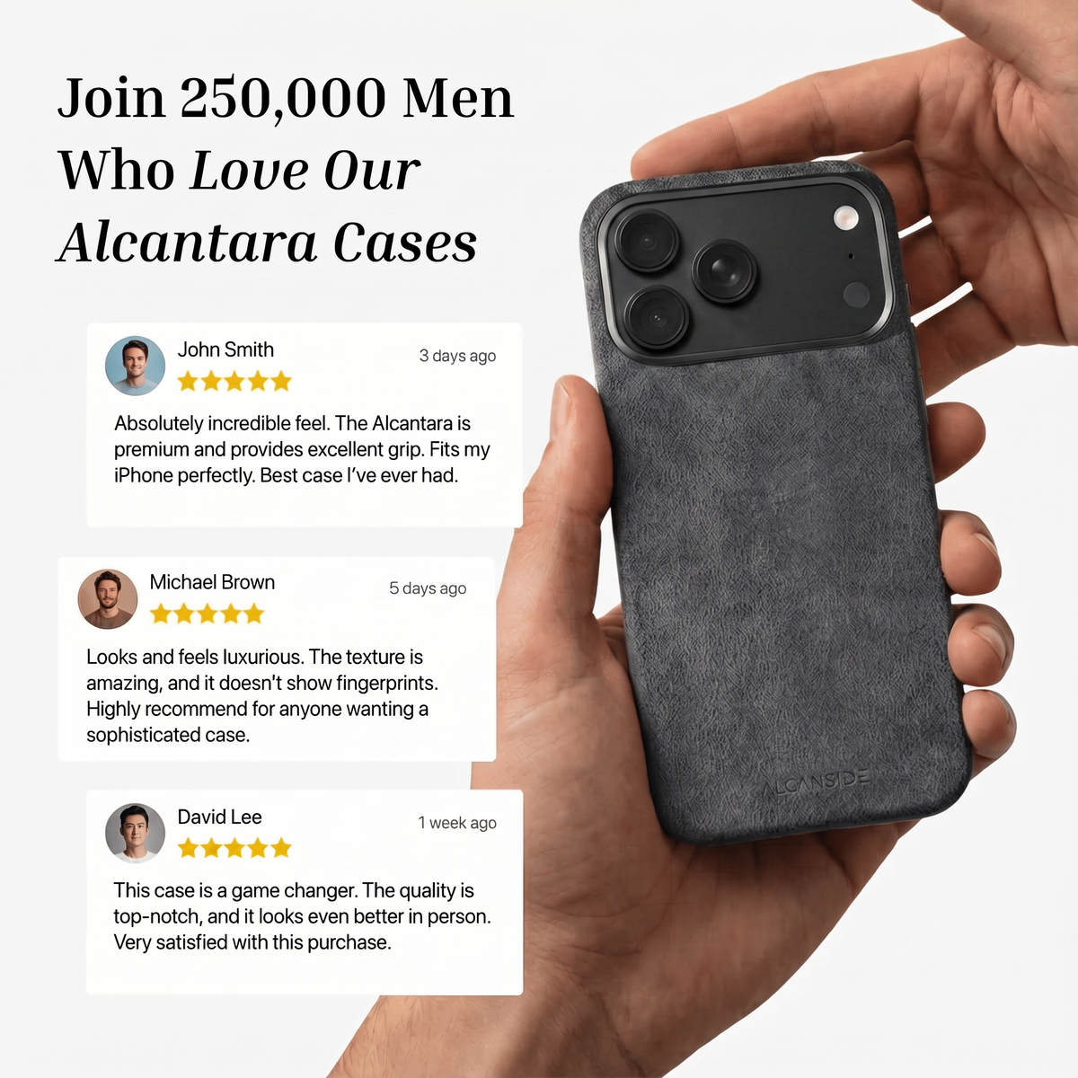 iPhone 18 Pro Max - Alcantara Case - Space Grey