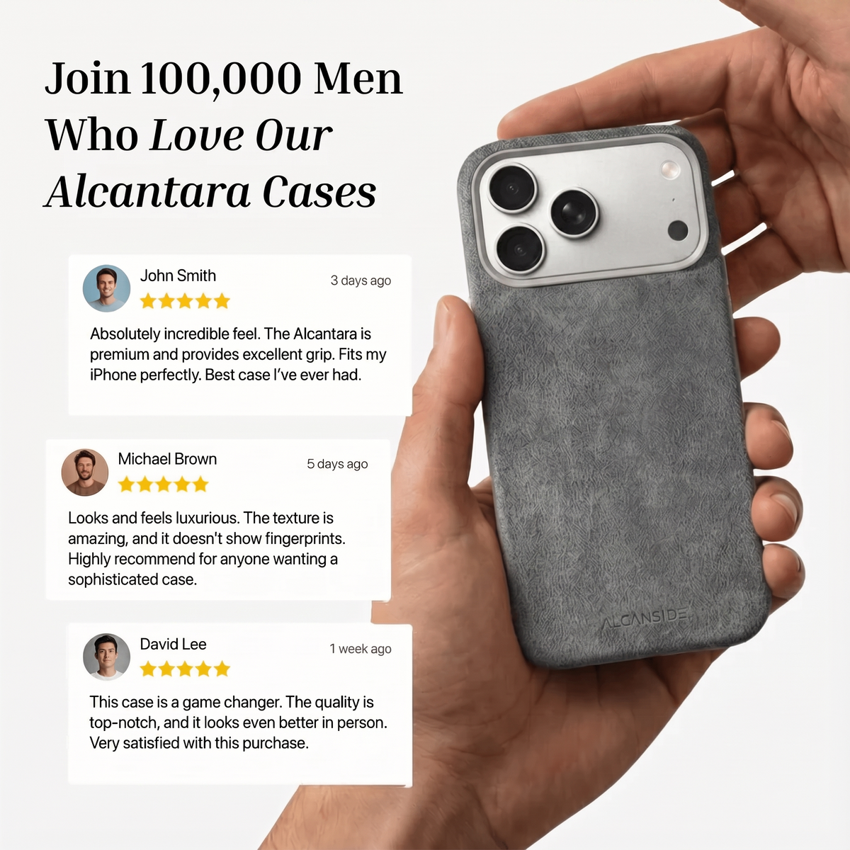 iPhone 18 Pro - Alcantara Case - Nardo Gray