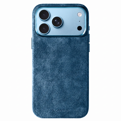 iphone 18 pro max alcantara case - Ocean Blue