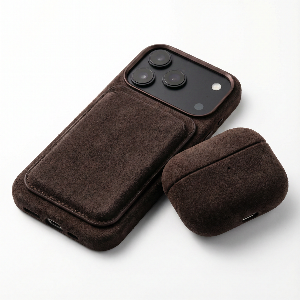 iPhone Alcantara Case - Chocolate Brown