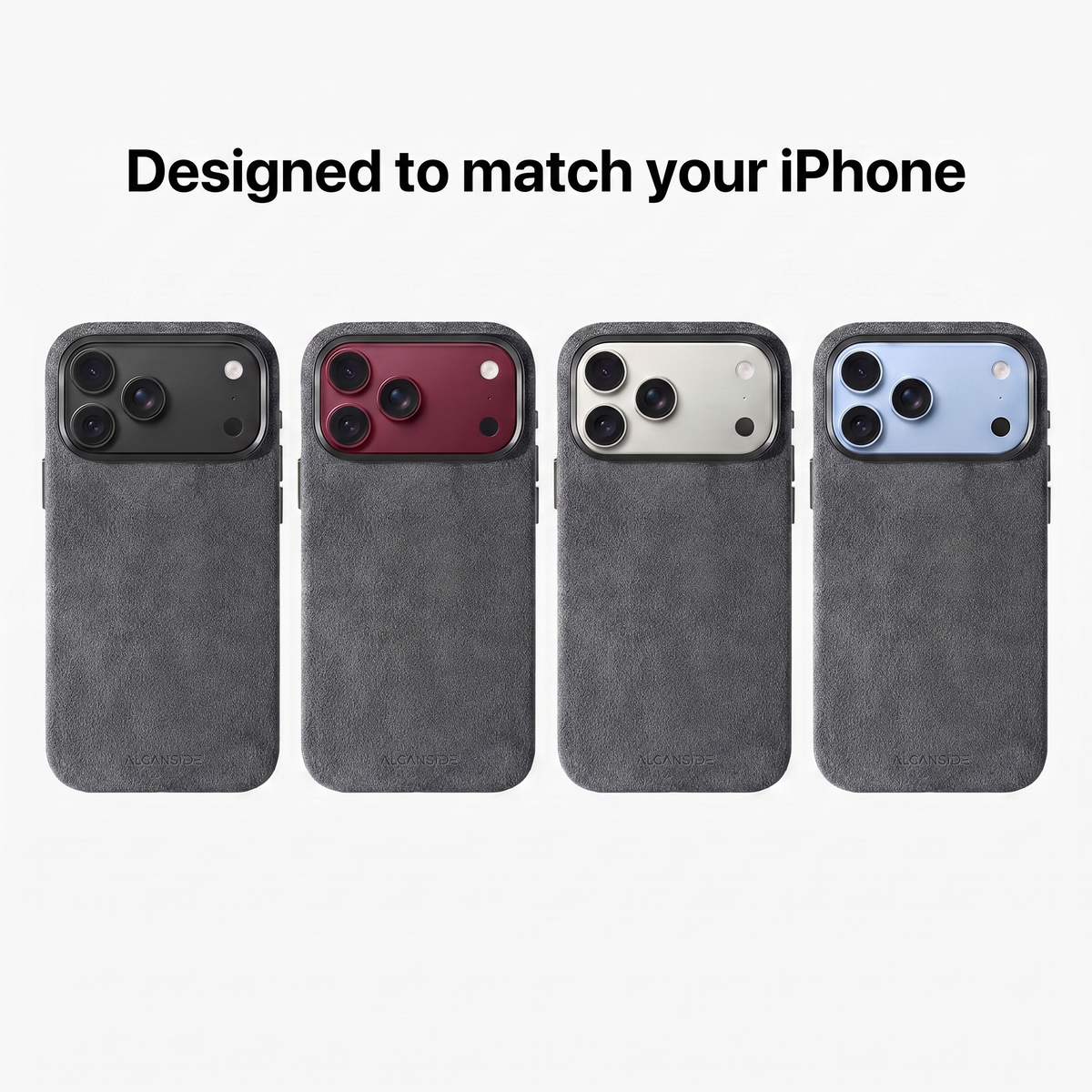 iPhone Alcantara Case - Space Grey