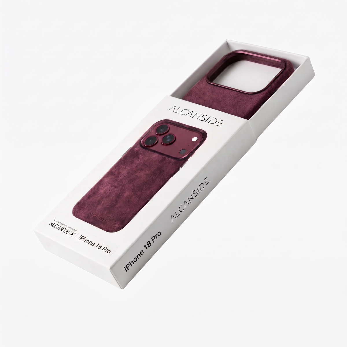 iPhone Alcantara Case - Wine Red