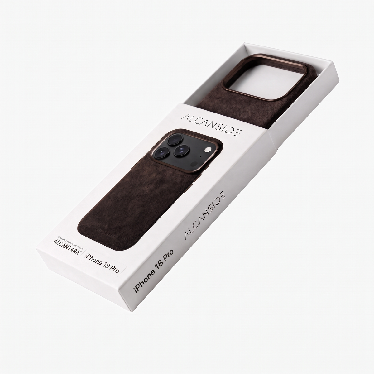 iPhone Alcantara Case - Chocolate Brown