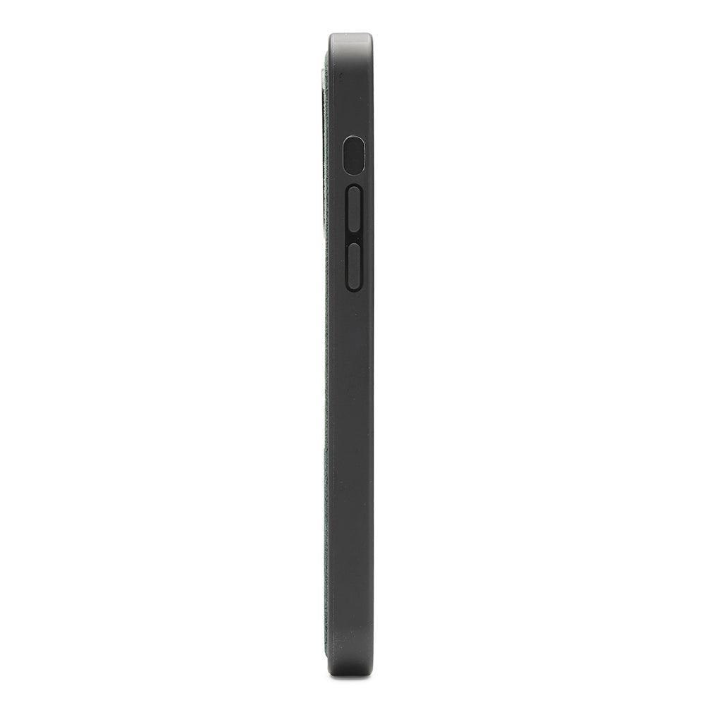 iPhone 12 & 12 Pro - Alcantara Back Cover - Midnight Green