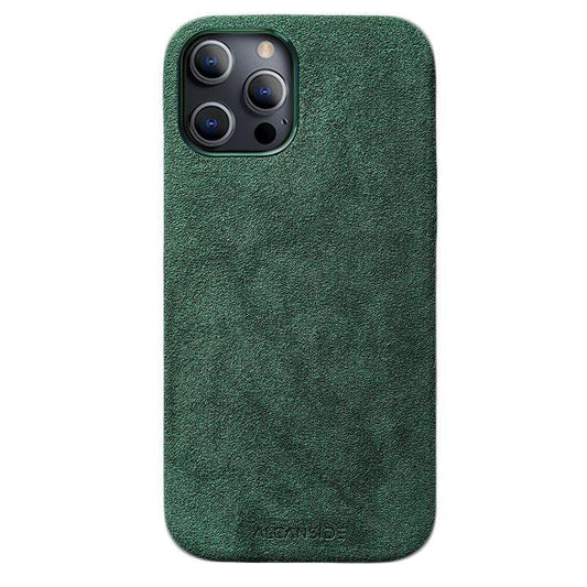 iPhone 12 & 12 Pro - Alcantara Case - Midnight Green