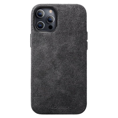 iPhone 12 & 12 Pro - Alcantara Case - Space Grey