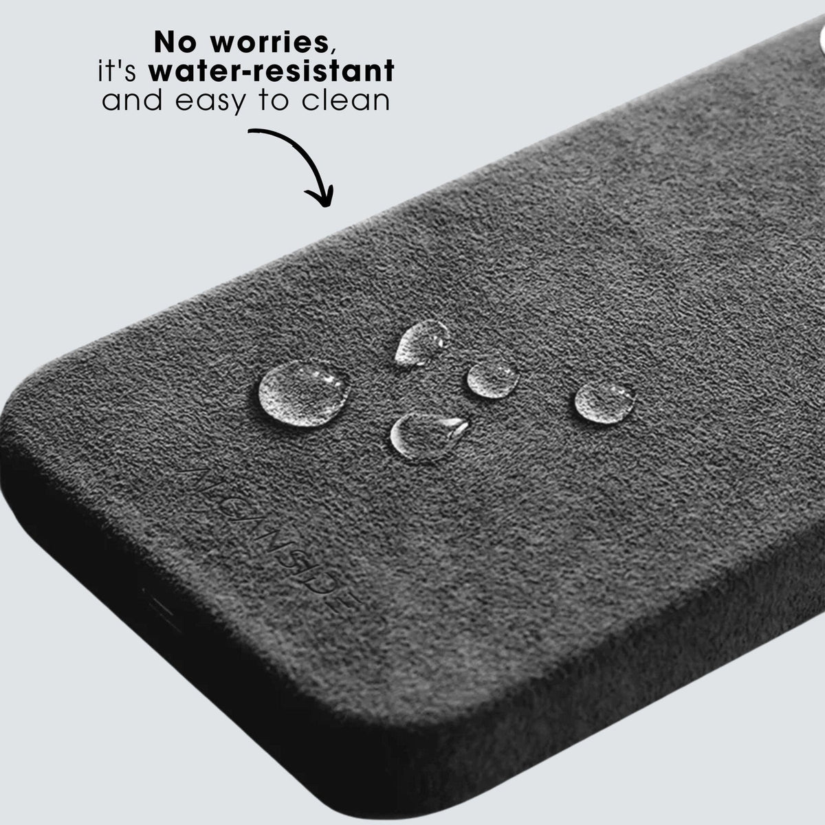 iPhone 12 & 12 Pro - Alcantara Case - Space Grey