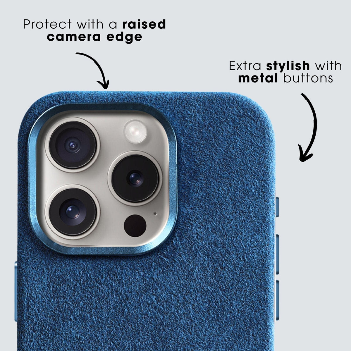 iPhone 12 Pro Max - Alcantara Case - Ocean blue