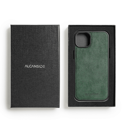 iPhone 13 - Alcantara Back Cover - Midnight Green