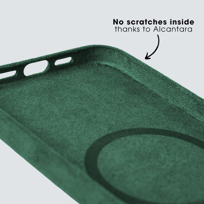 iPhone 13 - Alcantara Case - Midnight Green