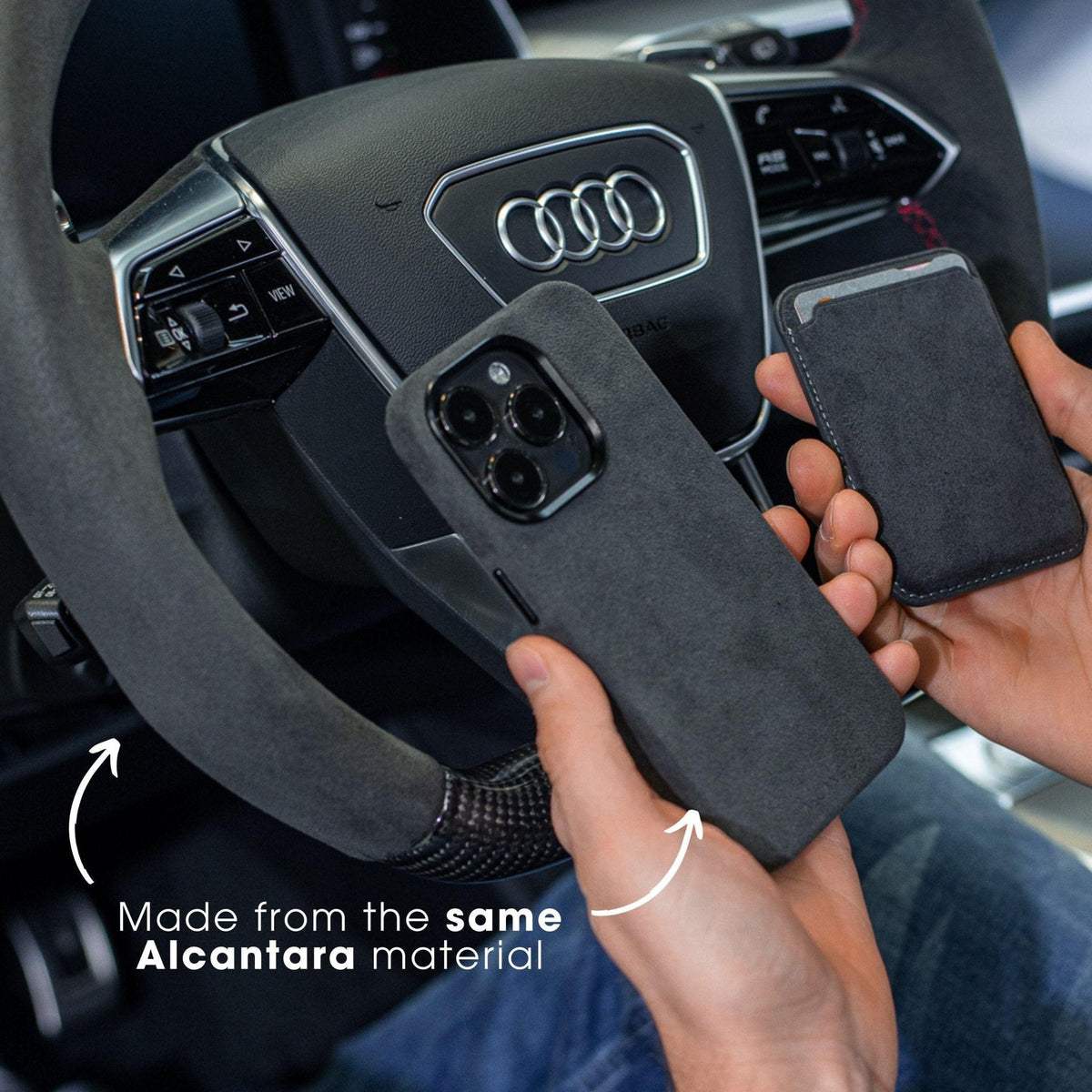 iPhone 13 - Alcantara Case - Space Grey