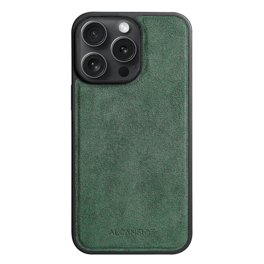 iPhone 13 Pro - Alcantara Back Cover - Midnight Green