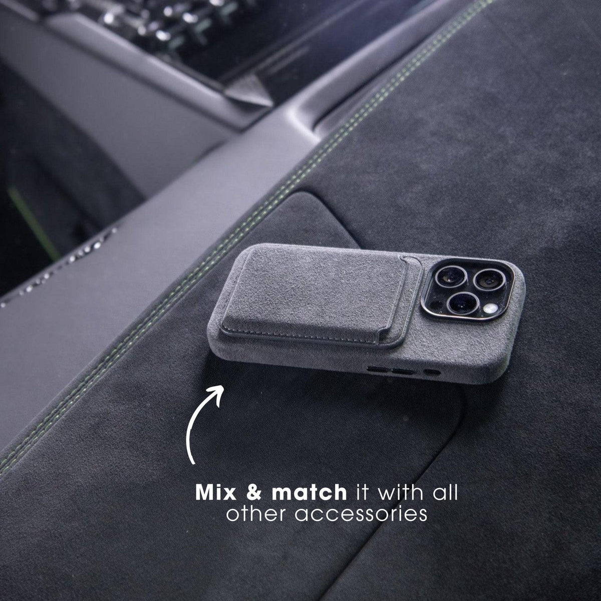 iPhone 13 Pro - Alcantara Case - Nardo Gray