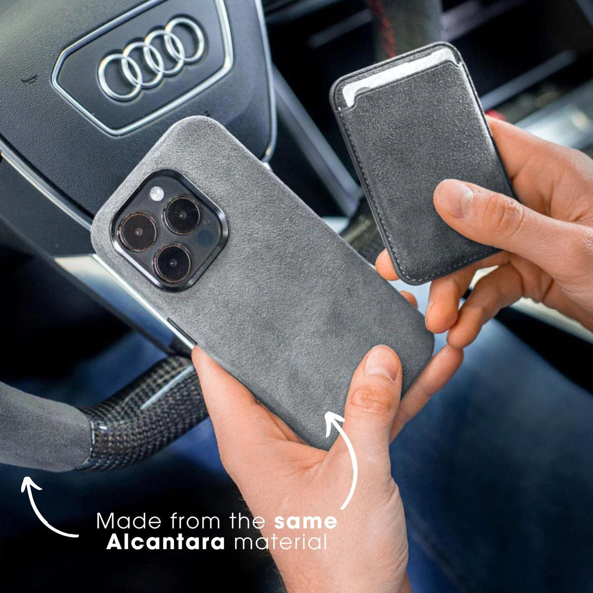 iPhone 13 Pro - Alcantara Case - Nardo Gray