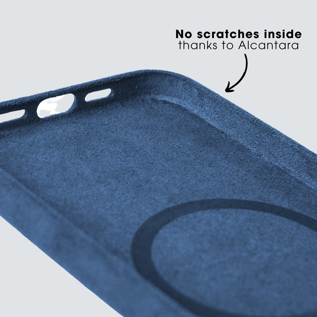 iPhone 13 Pro Max - Alcantara Case - Ocean blue