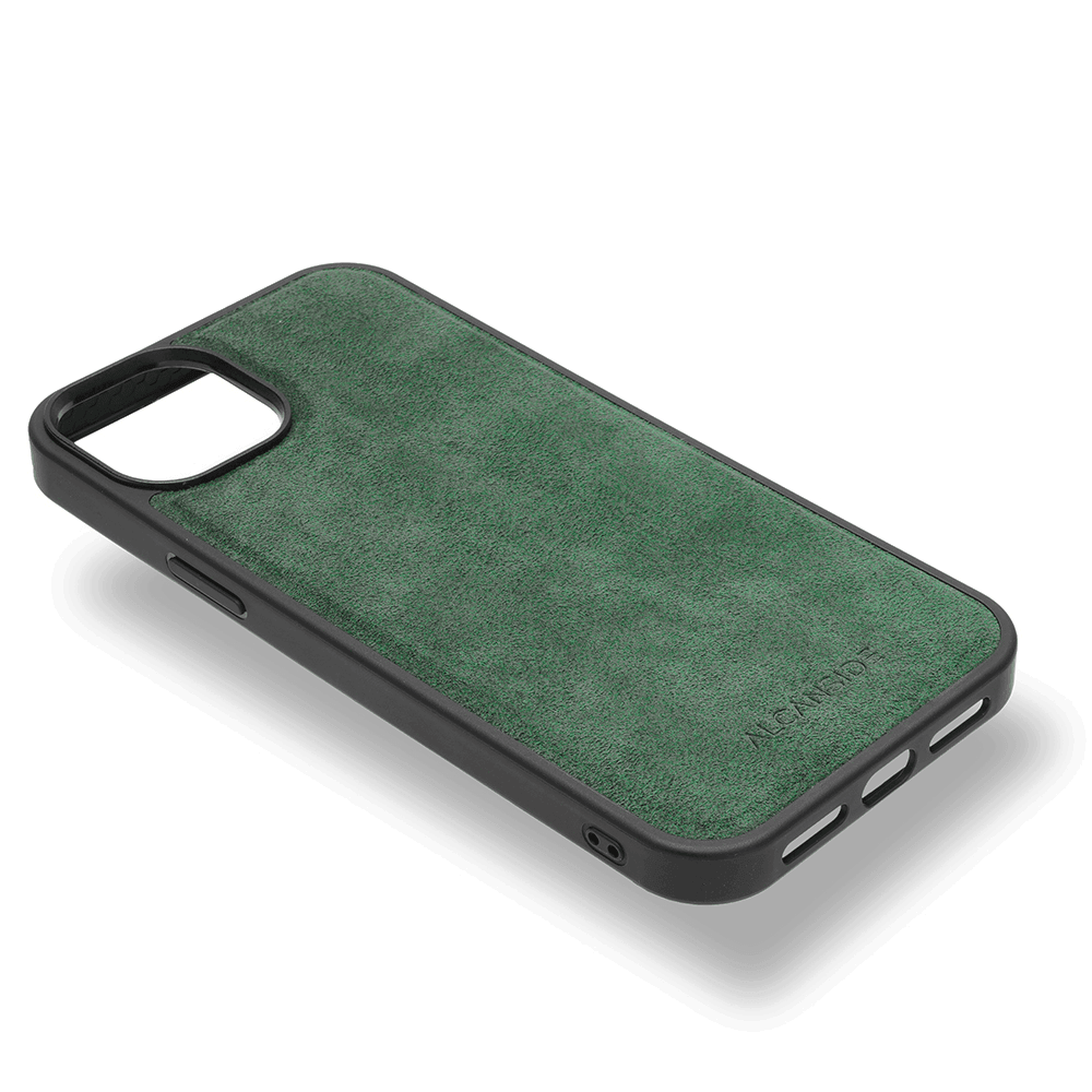 iPhone 14 - Alcantara Back Cover - Midnight Green
