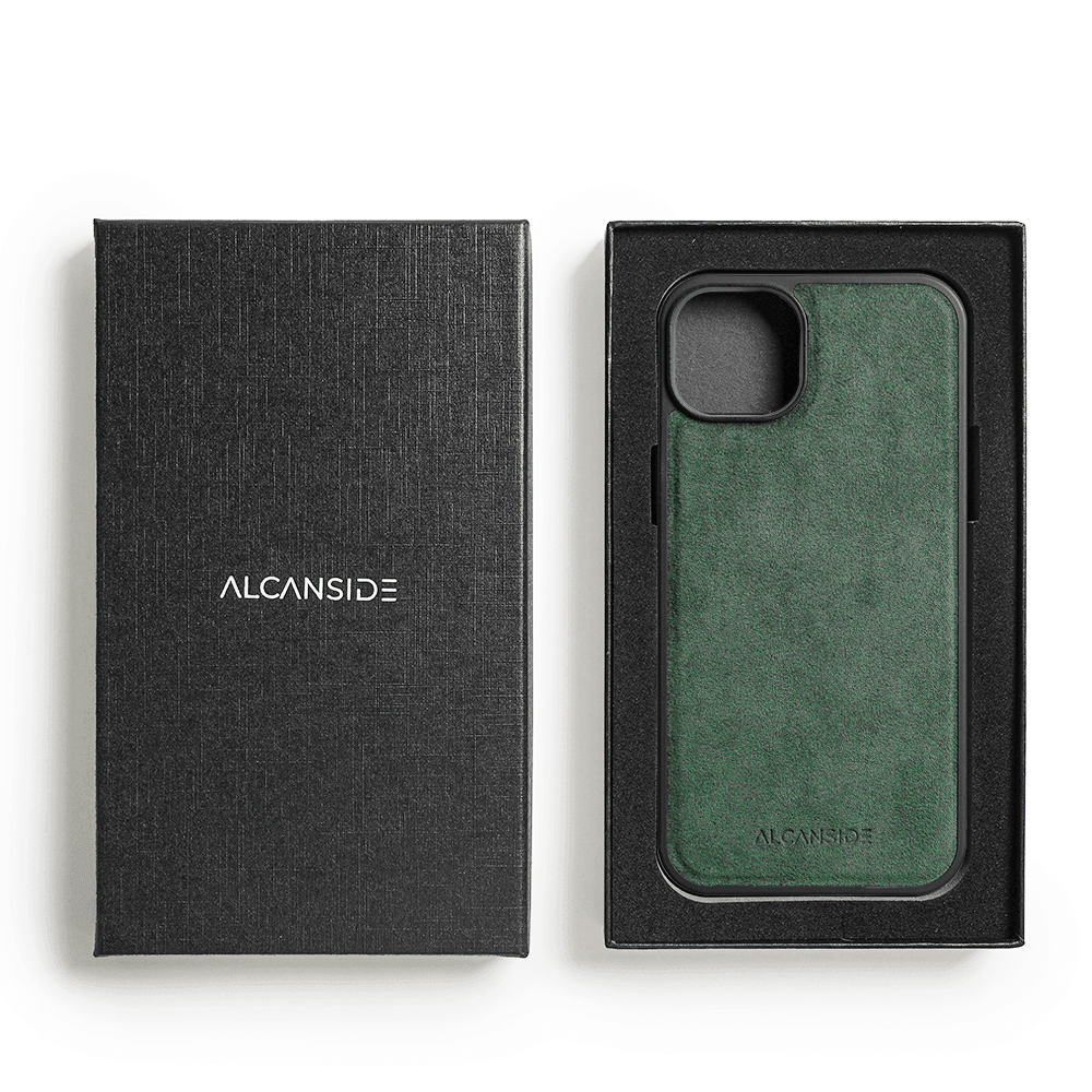 iPhone 14 - Alcantara Back Cover - Midnight Green