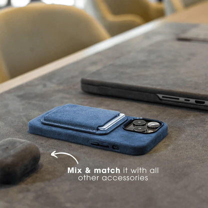 iPhone 14 - Alcantara Case - Ocean Blue