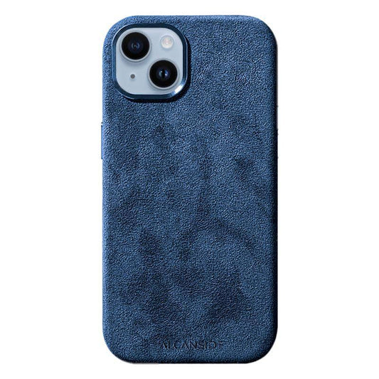 iPhone 14 Plus - Alcantara Case - Ocean blue