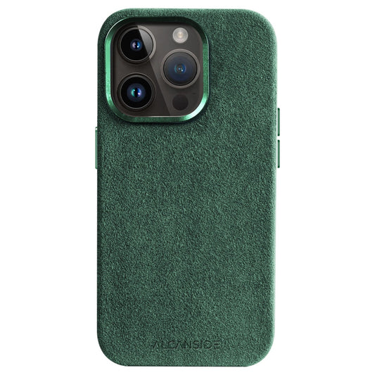 iPhone 14 Pro - Alcantara Case - Midnight Green