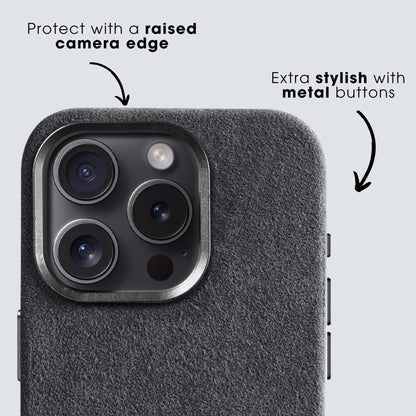 iPhone 14 Pro - Alcantara Case - Space Grey