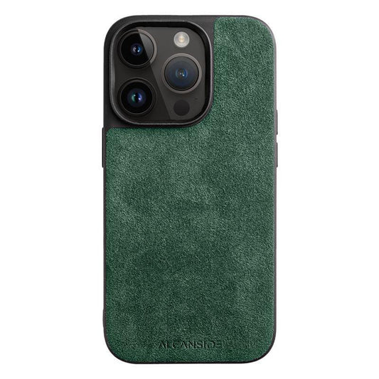 iPhone 14 Pro Max - Alcantara Back Cover - Midnight Green