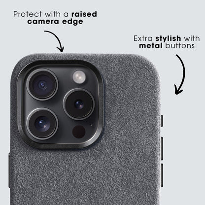 iPhone 14 Pro Max - Alcantara Case - Nardo Gray
