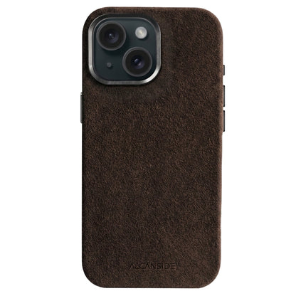 iphone alcantara case - Chocolate Brown
