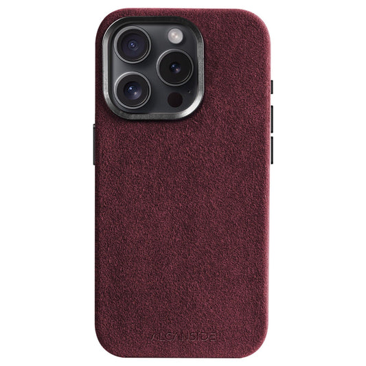 iPhone 15 - Alcantara Case - Wine Red