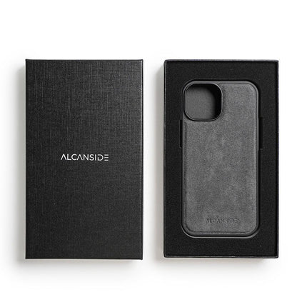 iphone 15 plus alcantara back cover - Nardo Gray
