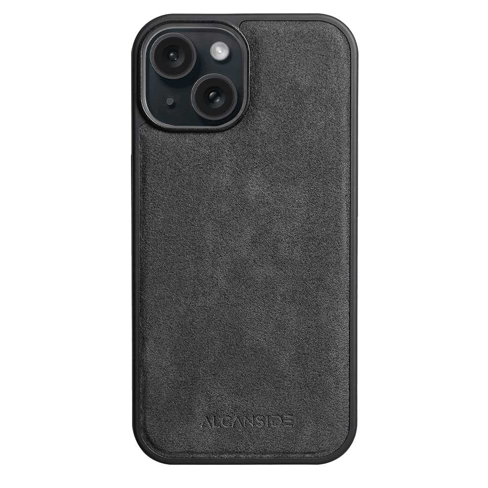 iPhone 15 Plus - Alcantara Back Cover - Space Grey
