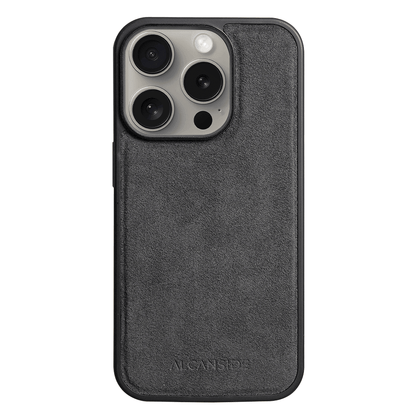 iphone 15 pro alcantara back cover - Space Grey