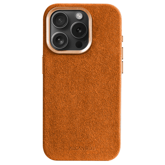 iPhone 15 Pro - Alcantara Case - Orange
