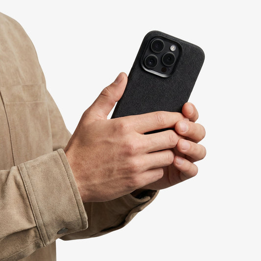 iPhone 15 Pro Max - Alcantara Case - Deep Black