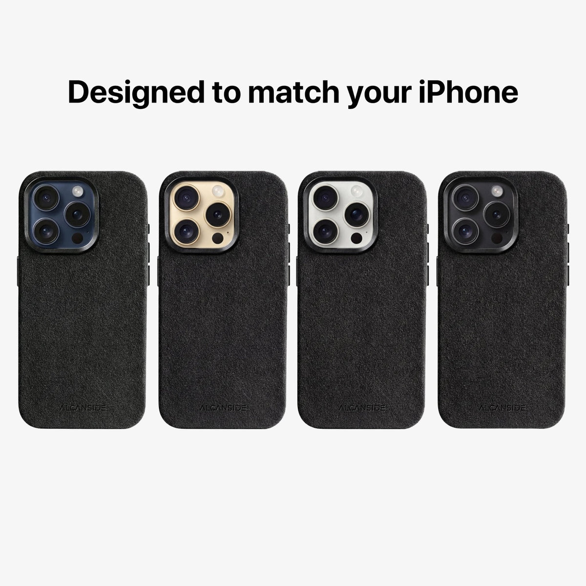 iPhone 15 Pro Max - Alcantara Case - Deep Black