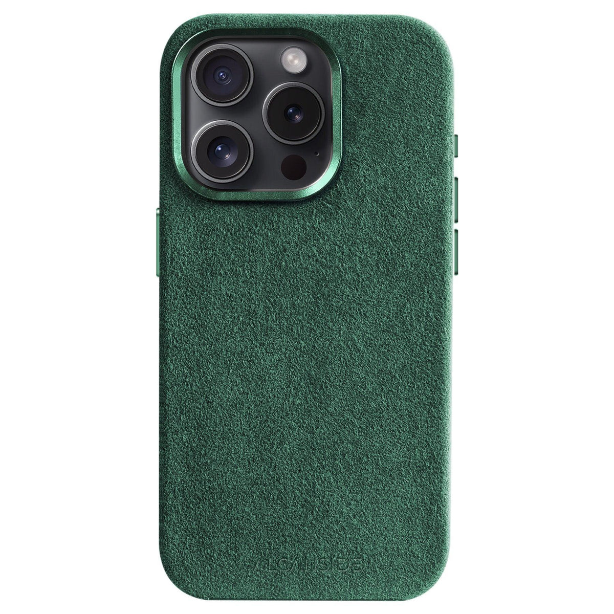 iPhone 15 Pro Max - Alcantara Case - Midnight Green