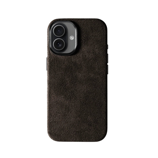 iPhone 16 - Alcantara Case - Chocolate Brown