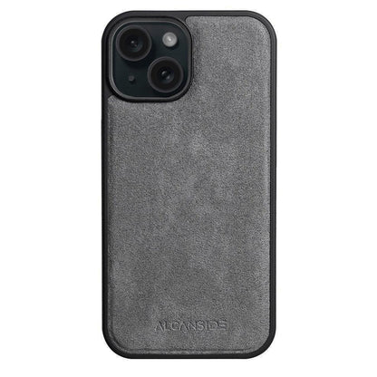 iphone 15 alcantara back cover - Nardo Gray