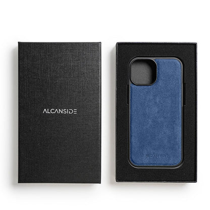iphone 15 alcantara back cover - Ocean Blue