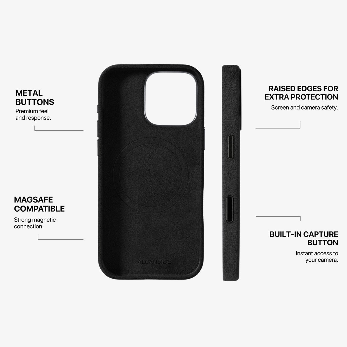 iPhone 16 Pro - Alcantara Case - Deep Black