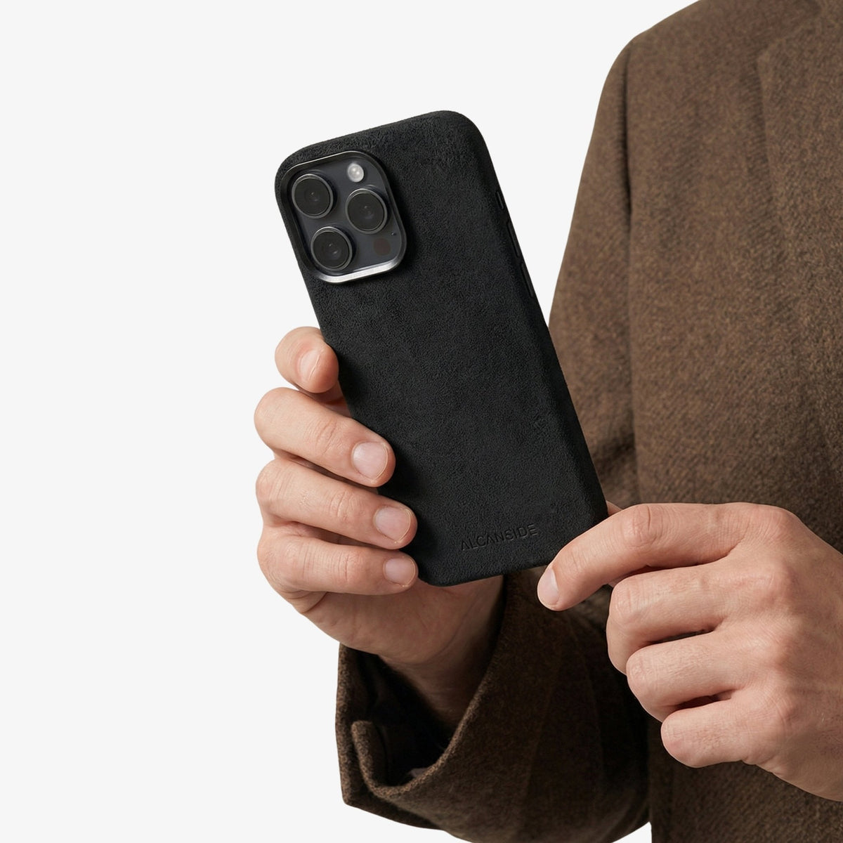 iPhone 16 Pro - Alcantara Case - Deep Black
