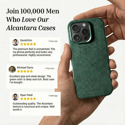 iPhone 16 Pro - Alcantara Case - Midnight Green