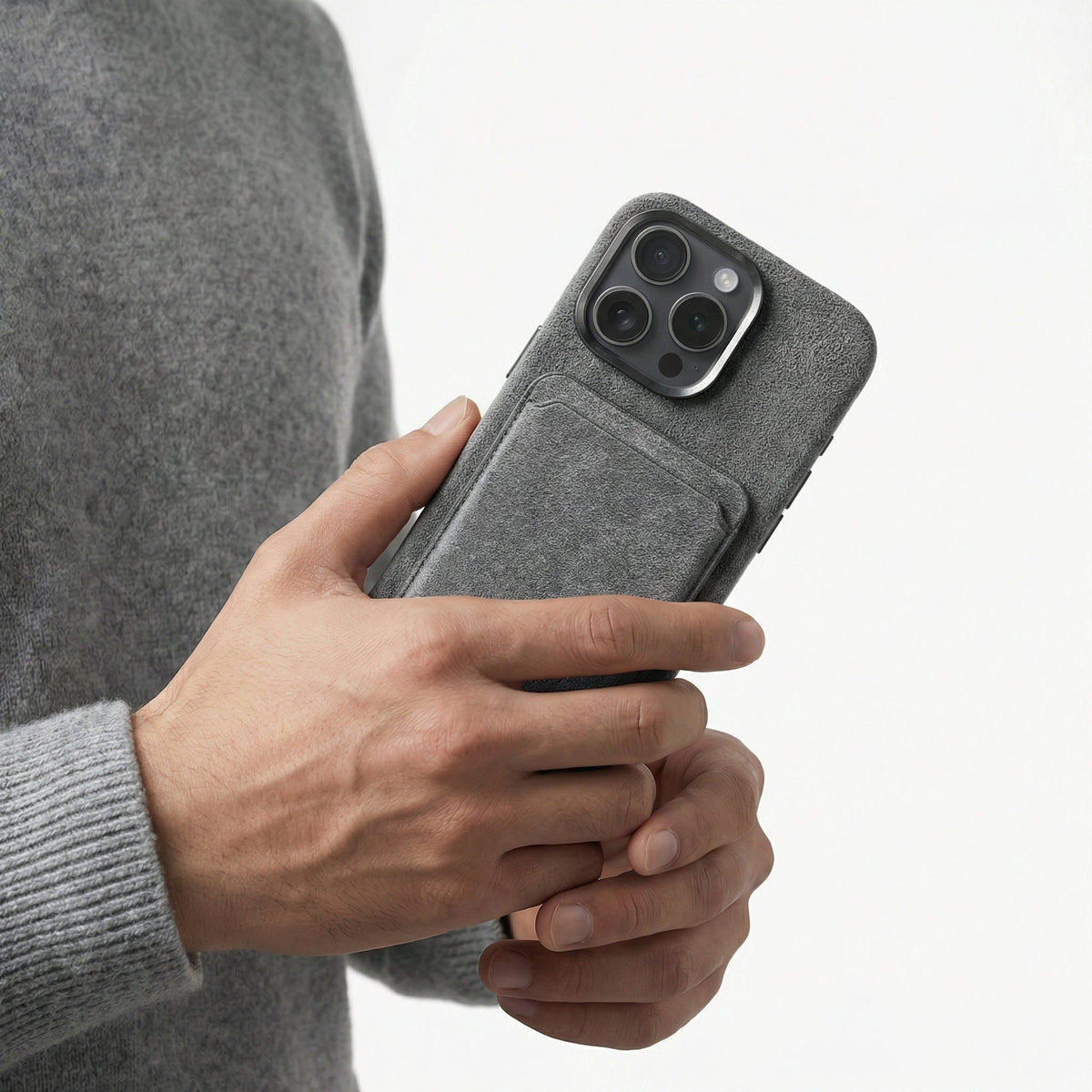 iPhone 16 Pro Max - Alcantara Case - Nardo Gray