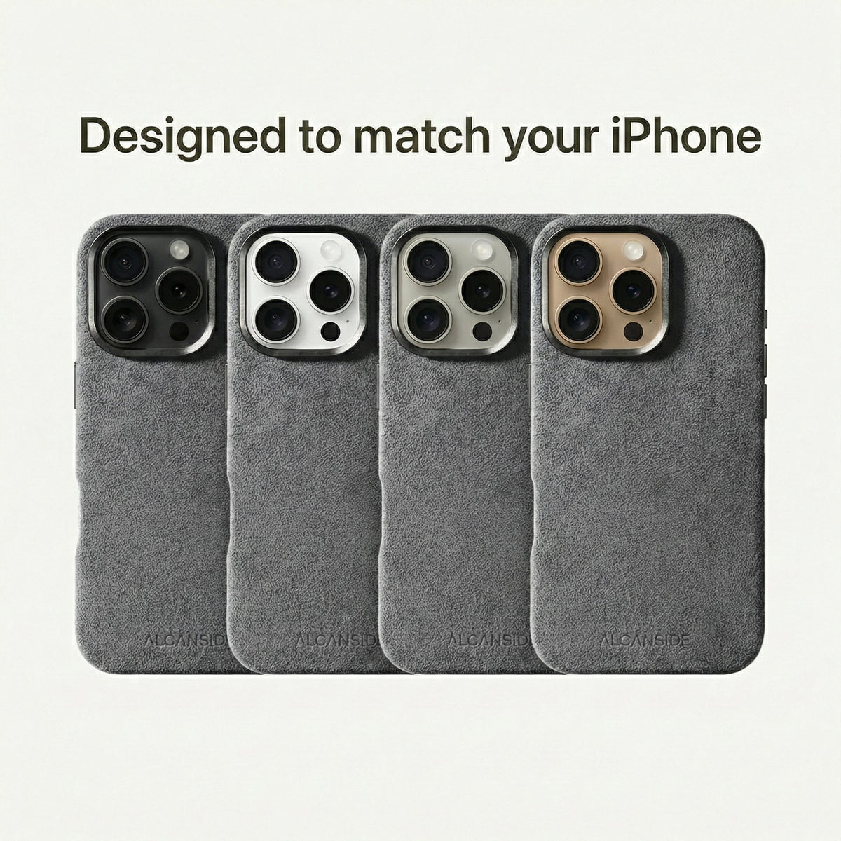 iPhone 16 Pro Max - Alcantara Case - Nardo Gray