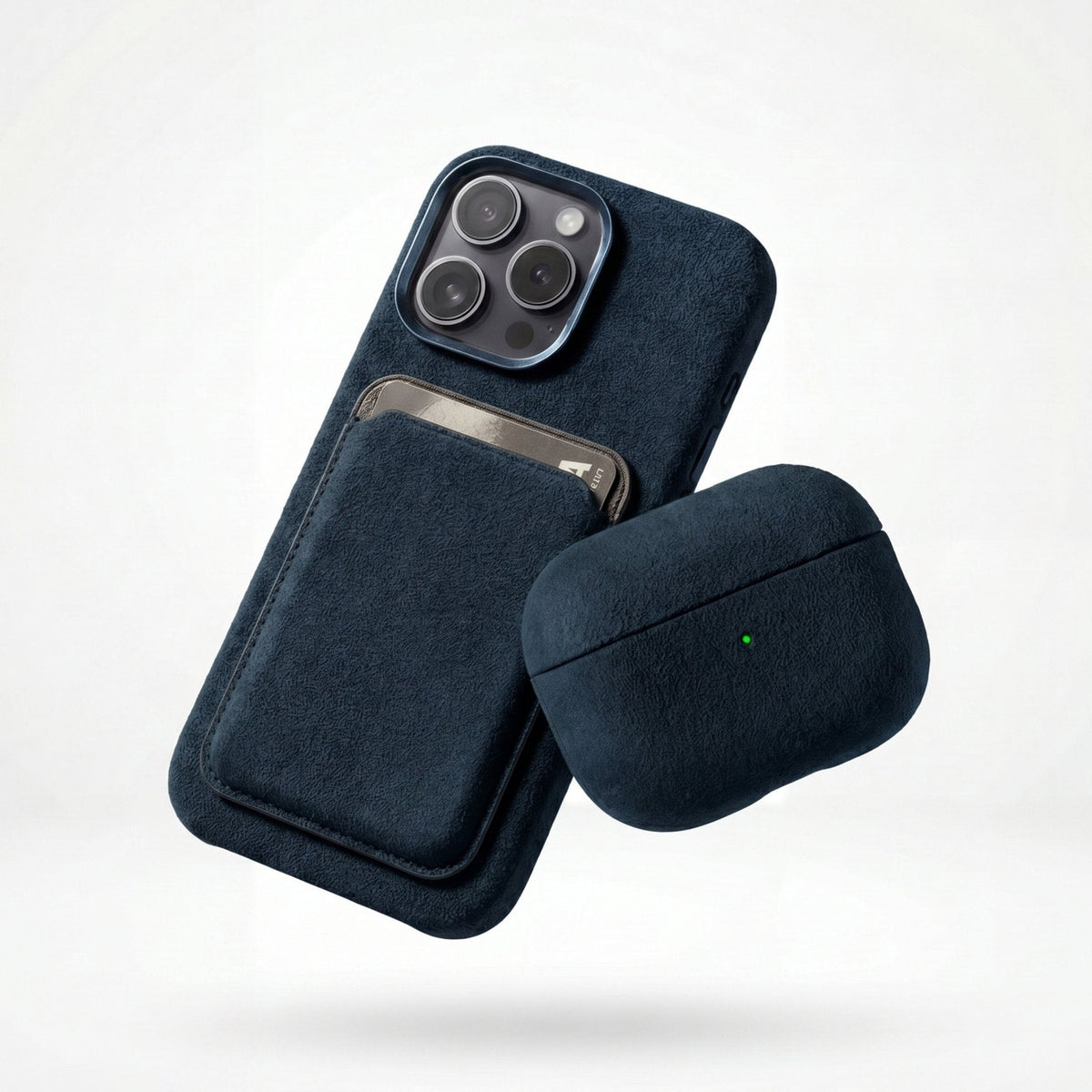 iPhone 15 Pro - Alcantara Case - Navy Blue